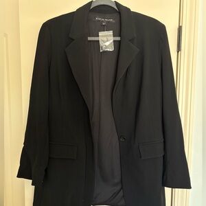 NEW Exclusive Boston Proper Black Heavyweight Lined Blazer Size 14